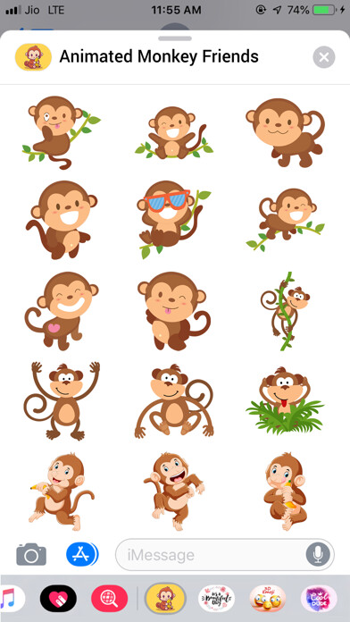 Emulate iPhone app Animated Monkey Friends using MyAndroid Emulate iPhone app Animated Monkey Friends using MyAndroid