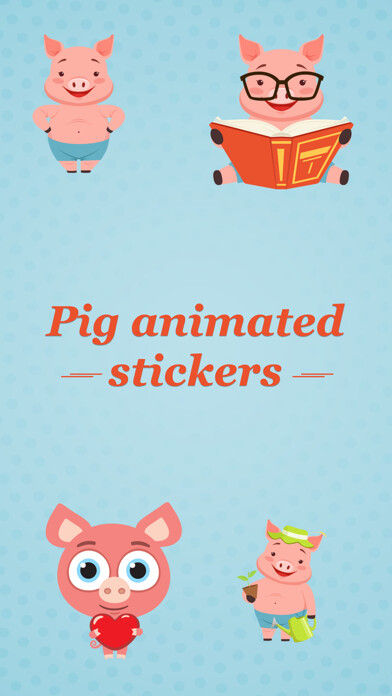 Emulate iPhone app Animated Pink Pig Stickers using MyAndroid Emulate iPhone app Animated Pink Pig Stickers using MyAndroid