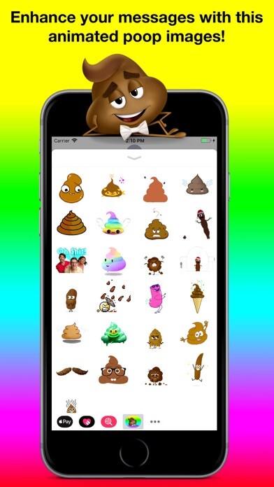 Emulate iPhone app Animated Poop Stickers Pro using MyAndroid Emulate iPhone app Animated Poop Stickers Pro using MyAndroid
