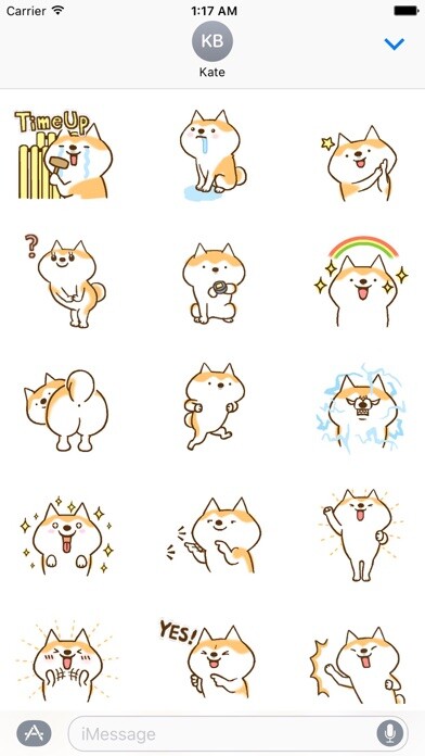 Emulate iPhone app Animated Shiba Inu Dog Sticker using MyAndroid Emulate iPhone app Animated Shiba Inu Dog Sticker using MyAndroid