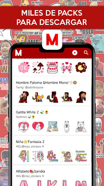 Run android online APK Animated stickers - Memetflix from MyAndroid or emulate Animated stickers - Memetflix using MyAndroid