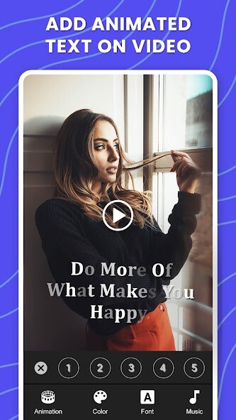 Run android online APK Animated Text On Video from MyAndroid or emulate Animated Text On Video using MyAndroid