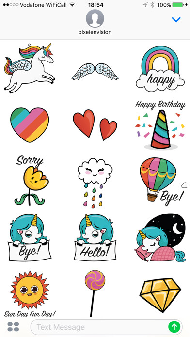 Emulate iPhone app Animated Unicorn Stickers using MyAndroid Emulate iPhone app Animated Unicorn Stickers using MyAndroid
