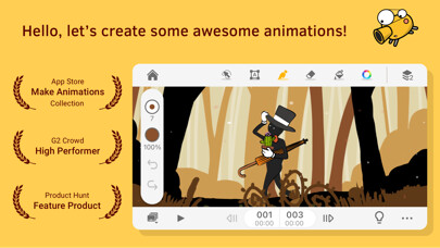 Emulate iPhone app Animation Desk® Ultimate using MyAndroid