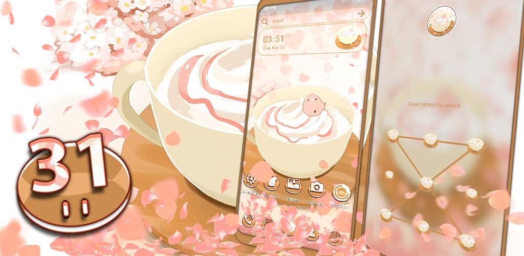 Run android online APK Anime Coffee Cup Theme from MyAndroid or emulate Anime Coffee Cup Theme using MyAndroid