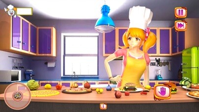 Emulate iPhone app Anime Cooking Simulator Games using MyAndroid