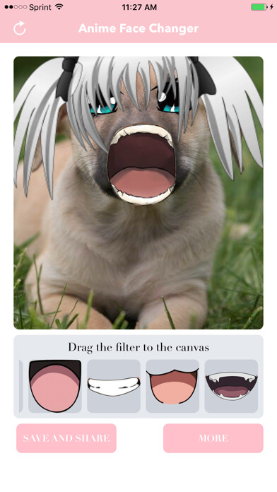 Emulate iPhone app Anime Face Changer using MyAndroid Emulate iPhone app Anime Face Changer using MyAndroid