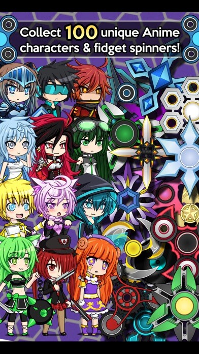 Emulate iPhone app Anime Fidget Spinner Battle using MyAndroid