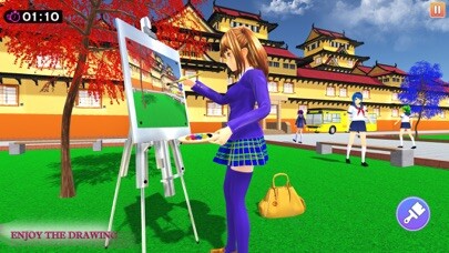 Emulate iPhone app Anime Girl Life High School 3D using MyAndroid
