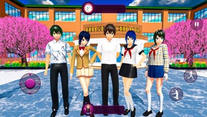 Emulate iPhone app Anime High School Simulator 3D using MyAndroid