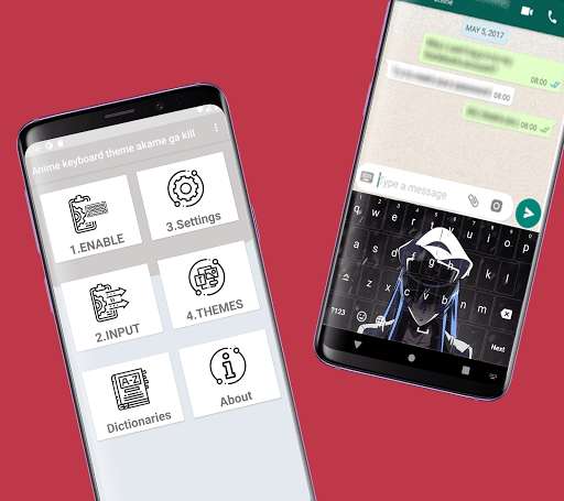 Run android online APK Anime Keyboard theme akame ga kill from MyAndroid or emulate Anime Keyboard theme akame ga kill using MyAndroid