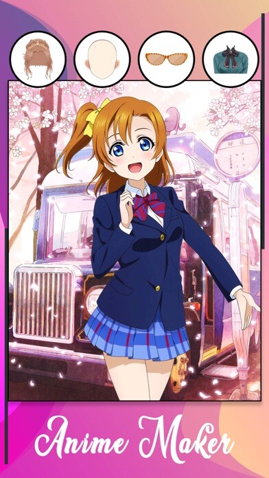 Emulate iPhone app Anime Maker- Avatar Creator using MyAndroid