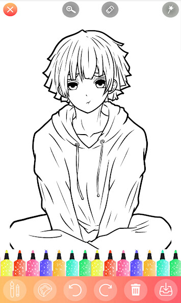 Run android online APK Anime Manga Coloring from MyAndroid or emulate Anime Manga Coloring using MyAndroid