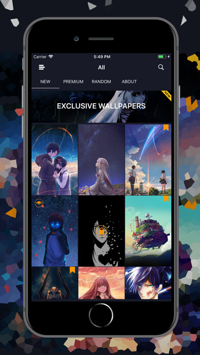 Emulate iPhone app Anime Wallpaper 4K Premium using MyAndroid