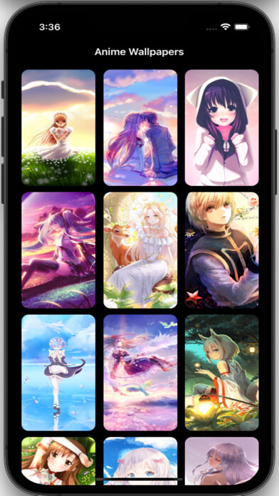 Emulate iPhone app Anime Wallpapers HD Pro using MyAndroid