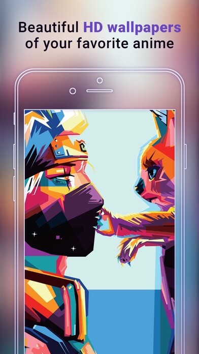 Emulate iPhone app Anime Wallpapers X using MyAndroid
