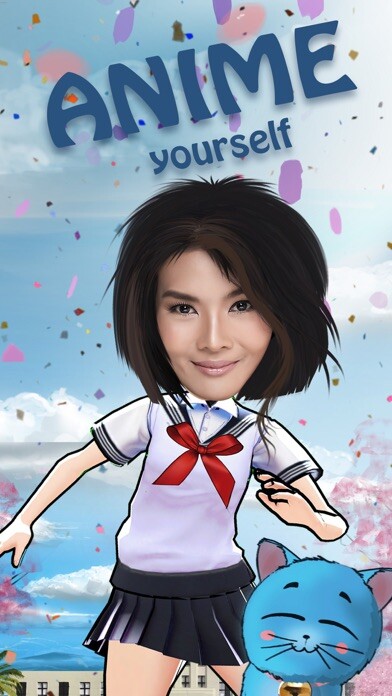 Emulate iPhone app Anime Yourself - Face in manga using MyAndroid