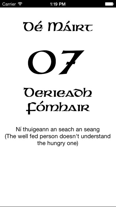 Emulate iPhone app An Irish Calendar (Féilire) using MyAndroid Emulate iPhone app An Irish Calendar (Féilire) using MyAndroid
