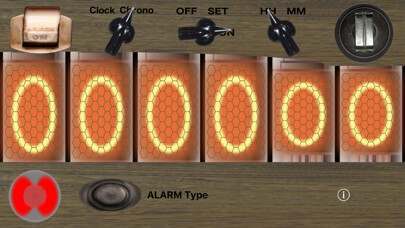 Emulate iPhone app aNixie-Clock using MyAndroid