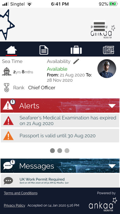 Emulate iPhone app ankaarecruiter using MyAndroid