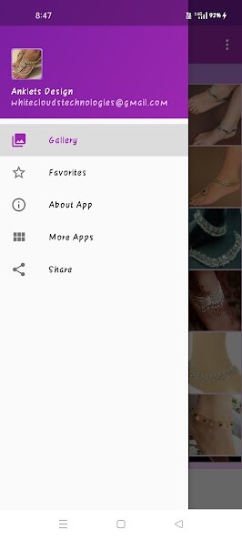 Run android online APK Anklets Design Gallery from MyAndroid or emulate Anklets Design Gallery using MyAndroid