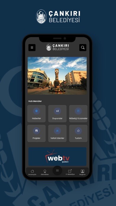 Emulate iPhone app Çankırı Belediyesi using MyAndroid
