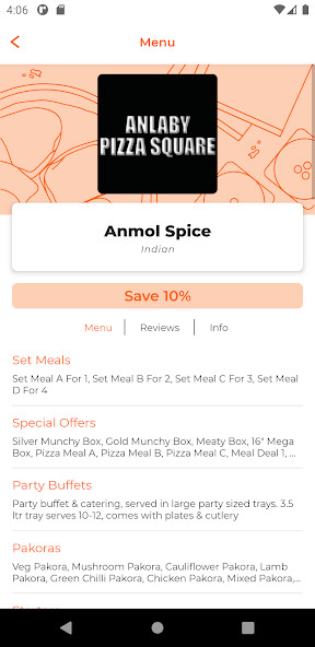Run android online APK Anlaby Square Pizza HU4 from MyAndroid or emulate Anlaby Square Pizza HU4 using MyAndroid