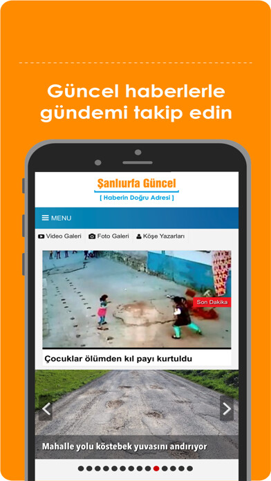 Emulate iPhone app Şanlıurfa Güncel using MyAndroid