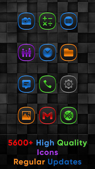 Run android online APK Annabelle Colors On Black Icons from MyAndroid or emulate Annabelle Colors On Black Icons using MyAndroid