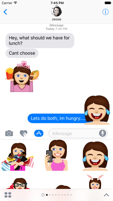 Emulate iPhone app Anna – Sassy Emoji Stickers for Women on iMessage using MyAndroid Emulate iPhone app Anna – Sassy Emoji Stickers for Women on iMessage using MyAndroid