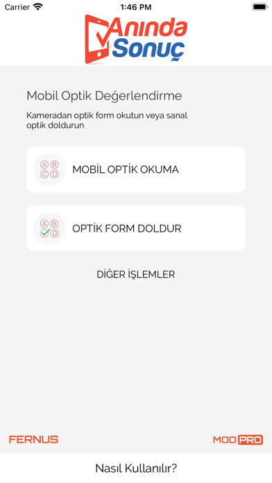 Emulate iPhone app Anında Sonuç Optik using MyAndroid Emulate iPhone app Anında Sonuç Optik using MyAndroid