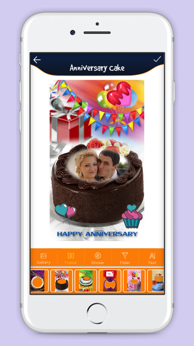 Emulate iPhone app Anniversary Cake With Photo using MyAndroid Emulate iPhone app Anniversary Cake With Photo using MyAndroid