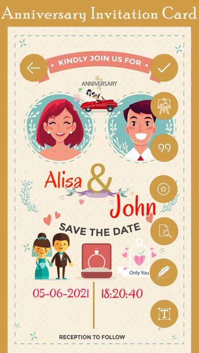 Emulate iPhone app Anniversary Invitation Card HD using MyAndroid Emulate iPhone app Anniversary Invitation Card HD using MyAndroid