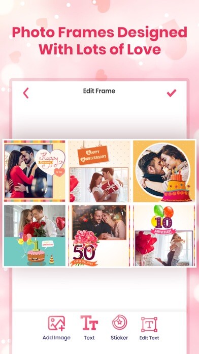 Emulate iPhone app Anniversary Photo Frames Cards using MyAndroid Emulate iPhone app Anniversary Photo Frames Cards using MyAndroid