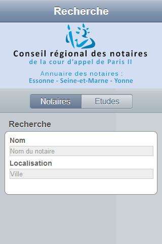 Run android online APK Annuaire notaires Paris II from MyAndroid or emulate Annuaire notaires Paris II using MyAndroid