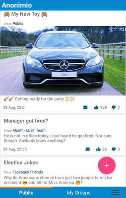 Emulate Android APK Anonimio - Anonymous Social