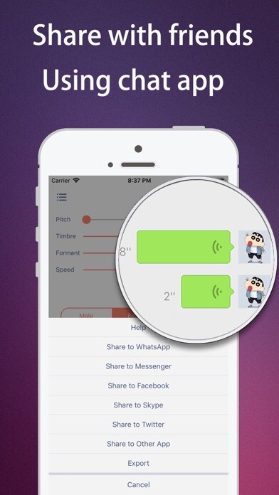 Emulate iPhone app Anonymous Voice Changer Plus using MyAndroid Emulate iPhone app Anonymous Voice Changer Plus using MyAndroid