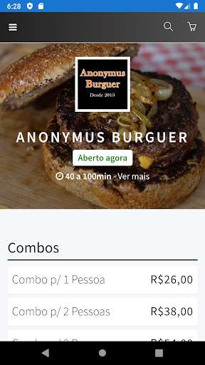 Run android online APK Anonymus Burguer from MyAndroid or emulate Anonymus Burguer using MyAndroid