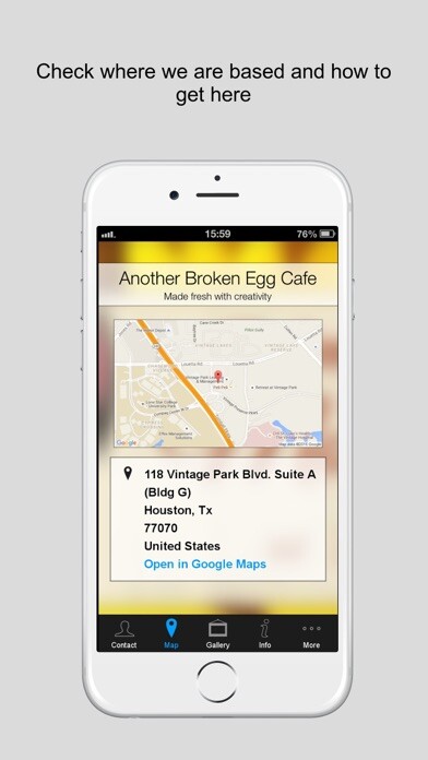 Emulate iPhone app Another Broken Egg Houston using MyAndroid Emulate iPhone app Another Broken Egg Houston using MyAndroid