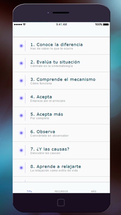 Emulate iPhone app Ansiedad y Estrés -cómo relajar tu mente using MyAndroid Emulate iPhone app Ansiedad y Estrés -cómo relajar tu mente using MyAndroid