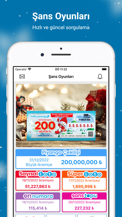 Emulate iPhone app Şans Oyunları Loto using MyAndroid