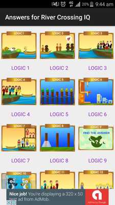 Emulate Android APK Answers for River Crossing IQ Emulate Android APK Answers for River Crossing IQ