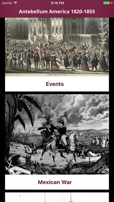 Emulate iPhone app Antebellum: America 1820-1855 using MyAndroid Emulate iPhone app Antebellum: America 1820-1855 using MyAndroid