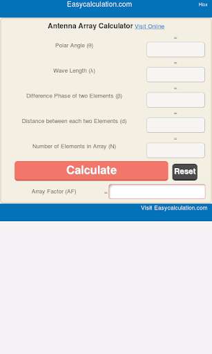 Run android online APK Antenna Array Calculator from MyAndroid or emulate Antenna Array Calculator using MyAndroid Run android online APK Antenna Array Calculator from MyAndroid or emulate Antenna Array Calculator using MyAndroid