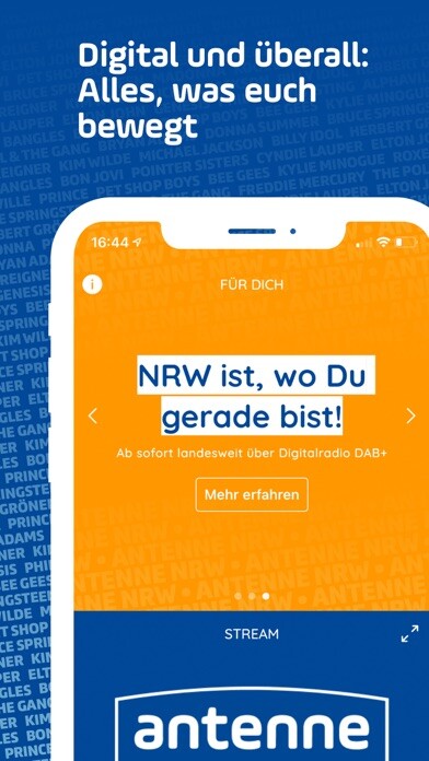 Emulate iPhone app ANTENNE NRW using MyAndroid