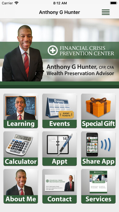 Emulate iPhone app Anthony G Hunter using MyAndroid