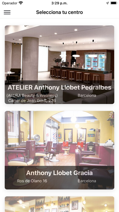 Emulate iPhone app Anthony Llobet Hair Salon using MyAndroid Emulate iPhone app Anthony Llobet Hair Salon using MyAndroid