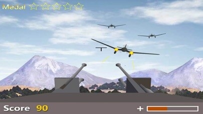Emulate iPhone app Anti Aircraft Gun Defense:Airstrike Shooting using MyAndroid