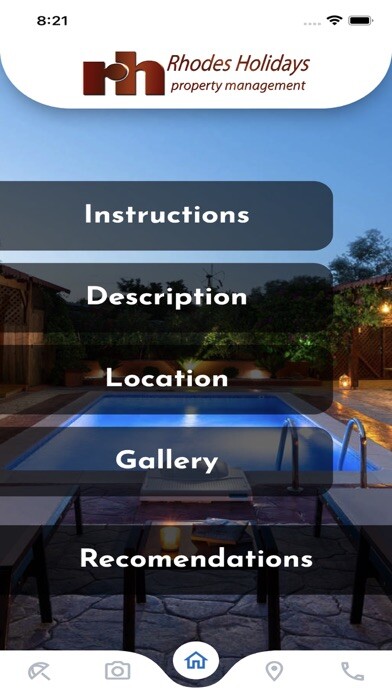 Emulate iPhone app Antico Rosso Villa using MyAndroid