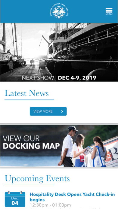 Emulate iPhone app Antigua Charter Yacht Meeting using MyAndroid